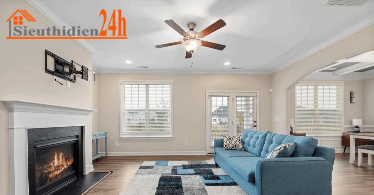 Đèn quạt trần cao cấp led ba cánh FGF096