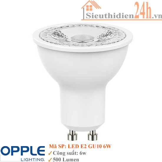 Bóng Đèn Opple Ecomax2 Spot Lamp Led E2 GU10 6W 220V