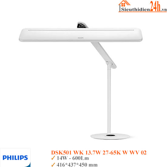 Đèn Bàn Philips DSK501 13.7W 27-65K