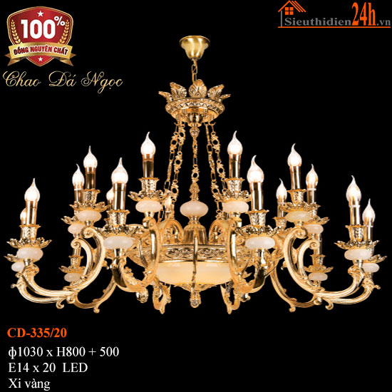 Đèn Chùm Đồng Euroto CD-335/20