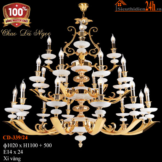 Đèn Chùm Đồng Euroto CD-339/24