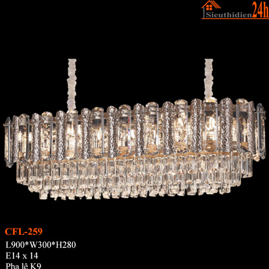 Đèn Chùm Pha Lê Euroto CFL-259