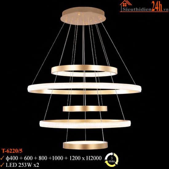 Đèn Thả Trần Euroto T-6220/5