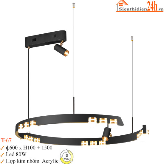 Đèn Thả Trần Euroto T-67
