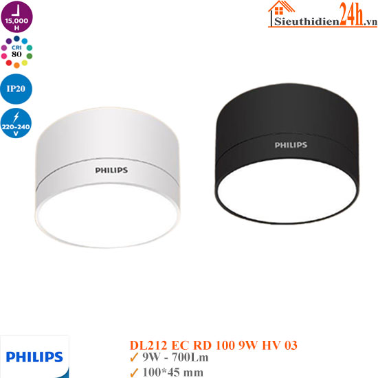 Đèn Ống Bơ Philips DL212 9W D100