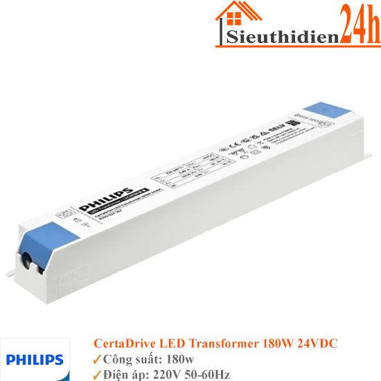 Driver Philips CertaDrive LED Transformer 180W 24VDC