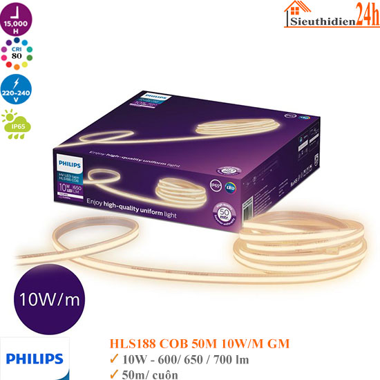 Đèn Led Dây Philips HLS188 50M 10W/M 220V