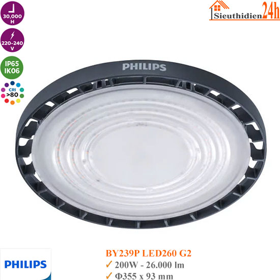 Đèn Led Highbay Philips BY239P LED130 G2 100w