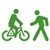 Icon đường đi bộ