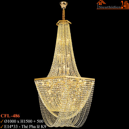 Đèn Chùm Pha Lê Euroto CFL-486
