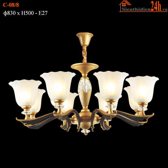 Đèn Chùm Euroto C-08/8