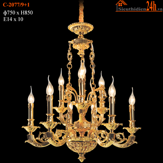 Đèn Chùm Euroto C-2077/9+1