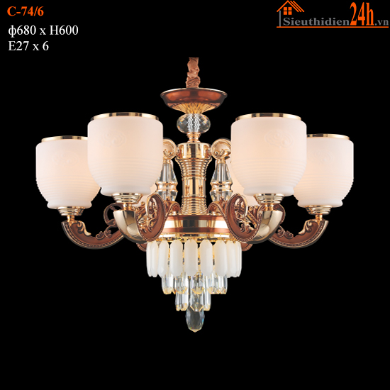 Đèn Chùm Euroto C-74/6