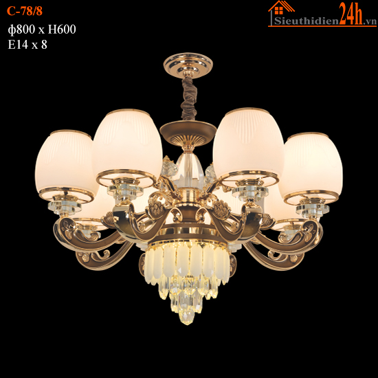 Đèn Chùm Cổ Điển Euroto C-78/8