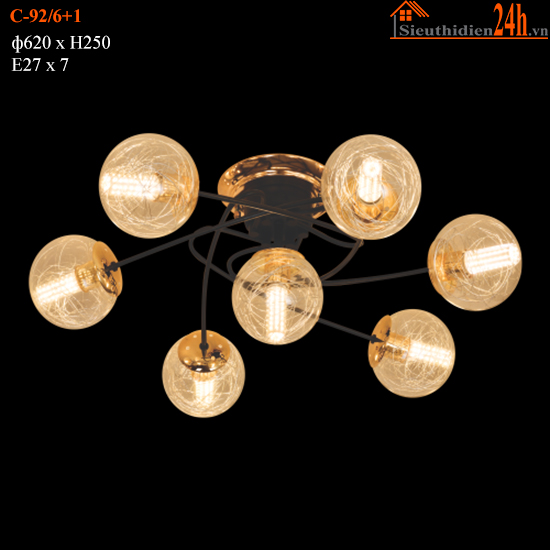 Đèn Chùm Euroto C-92/6+1