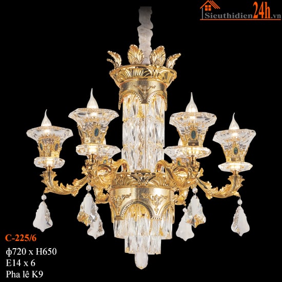 Đèn Chùm Pha Lê Euroto C-225/6