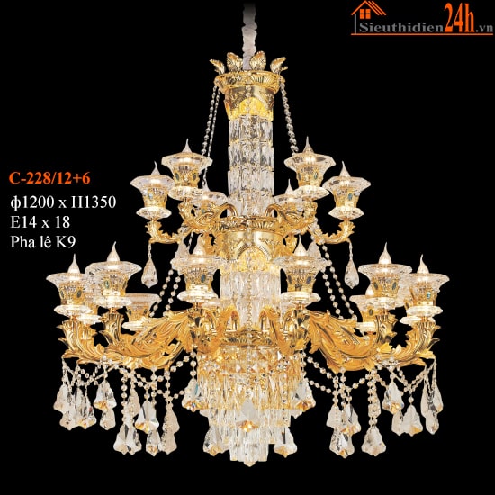 Đèn Chùm Pha Lê Euroto C-228/12+6