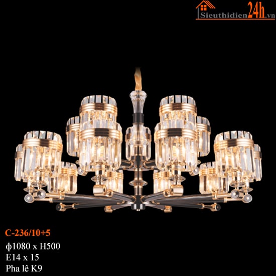 Đèn Chùm Pha Lê Euroto C-236/10+5