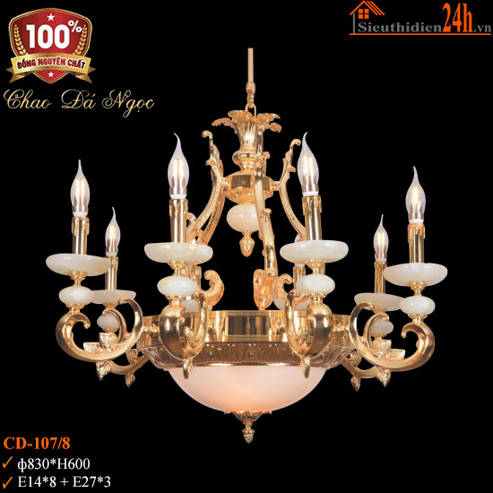 Đèn Chùm Đồng Euroto CD-107/8