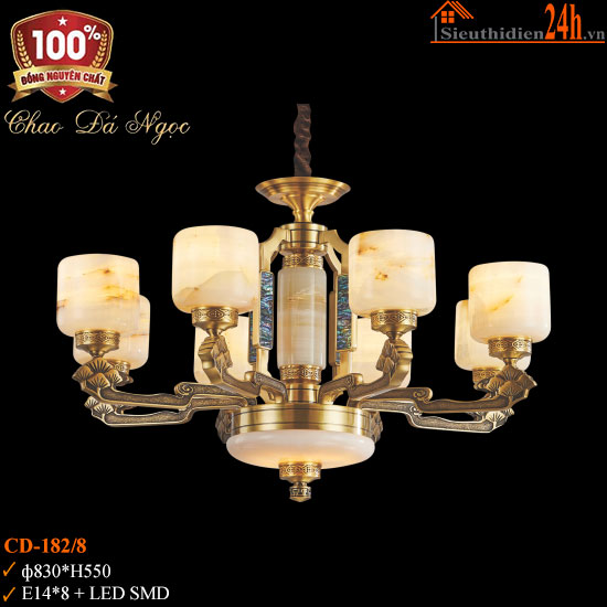 Đèn Chùm Đồng Euroto CD-182/8