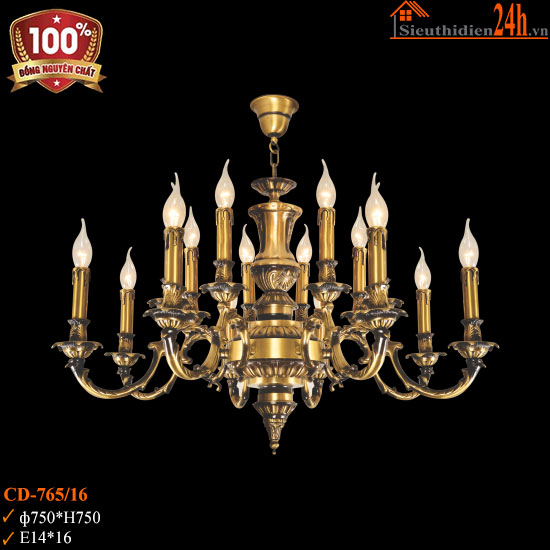 Đèn Chùm Đồng Euroto CD-765/16