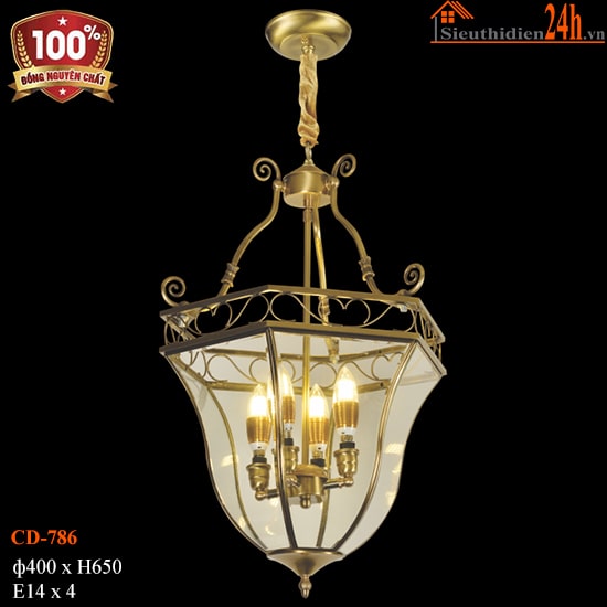 Đèn Thả Trần Cổ Điển Euroto CD-786