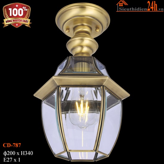 Đèn Thả Trần Cổ Điển Euroto CD-787