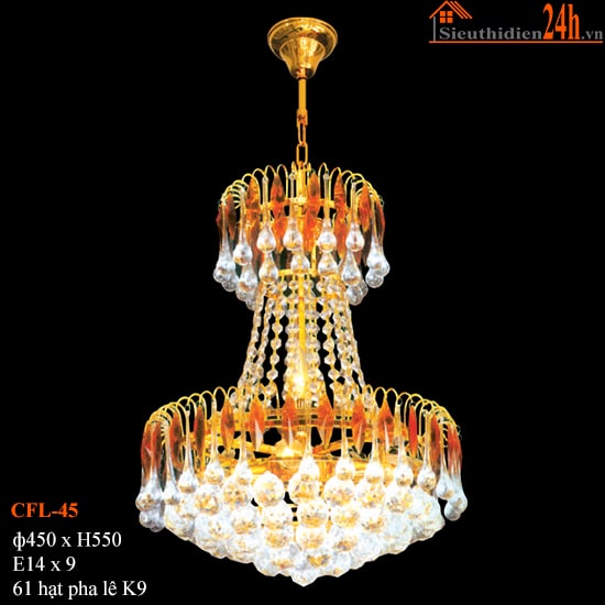 Đèn Chùm Pha Lê Euroto CFL-45