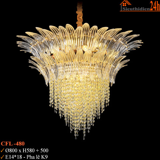 Đèn Chùm Pha Lê Euroto CFL-480