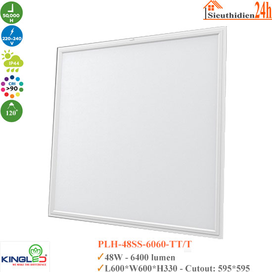 Đèn Led Panel Hộp KingLed Zoisite PLH-48SS-6060 48W