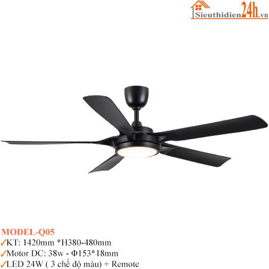 Quạt Trần Đèn Euroto Model-Q05