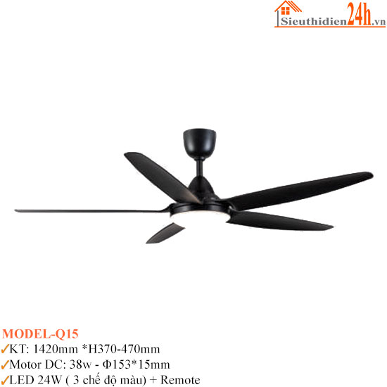 Quạt Trần Đèn Euroto Model-Q15