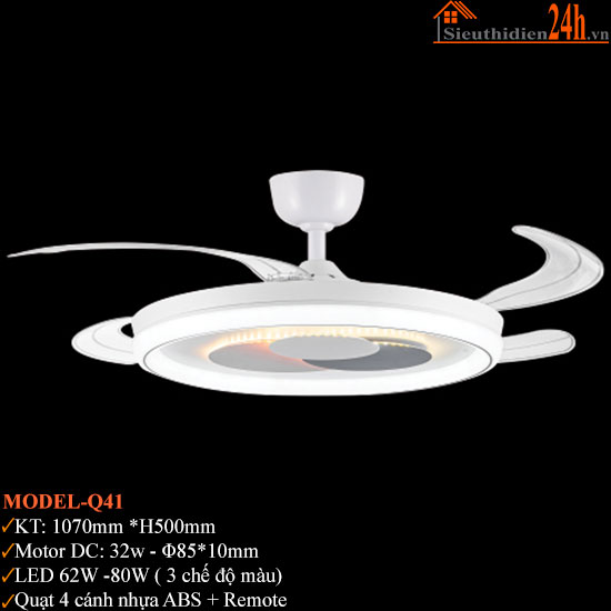 Quạt Trần Đèn Euroto Model-Q41