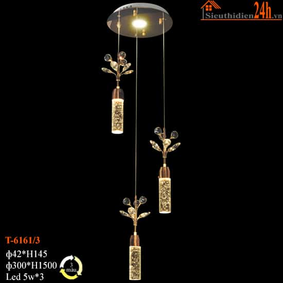 Đèn Thả Pha Lê Euroto T-6161/3