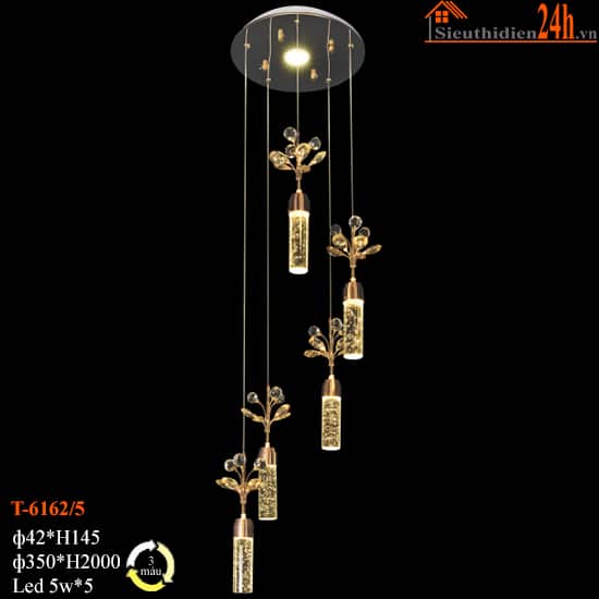 Đèn Thả Pha Lê Euroto T-6162/5