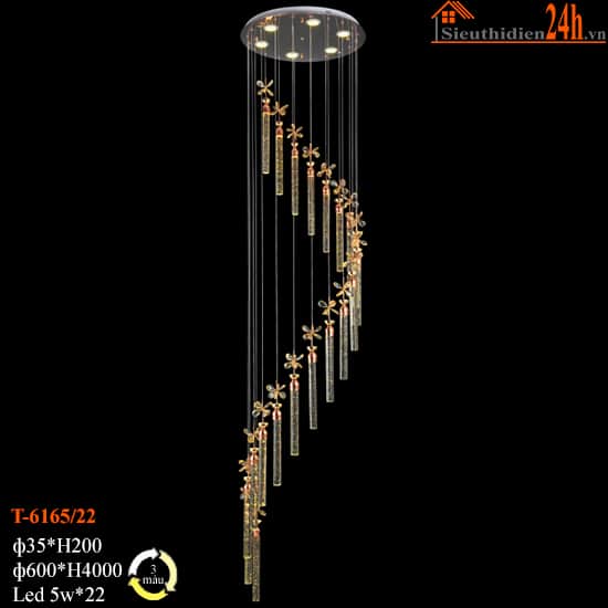 Đèn Thả Pha Lê Euroto T-6165/22