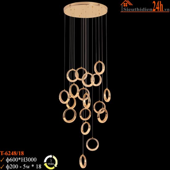 Đèn Thả Trần Euroto T-6248/18