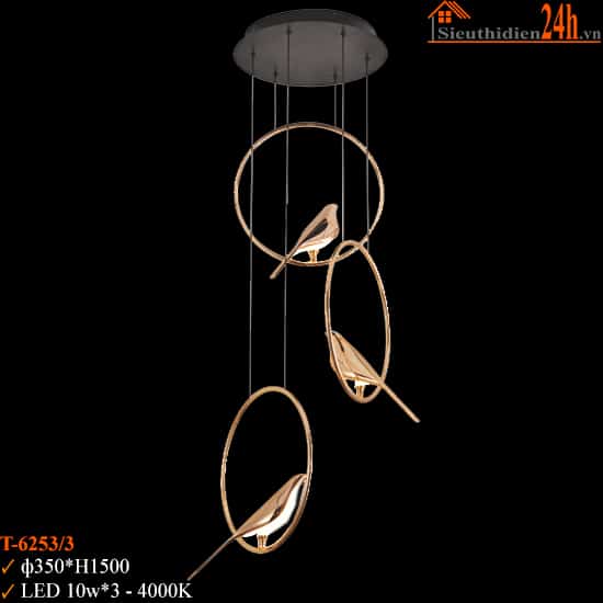 Đèn Thả Trần Euroto T-6253/3