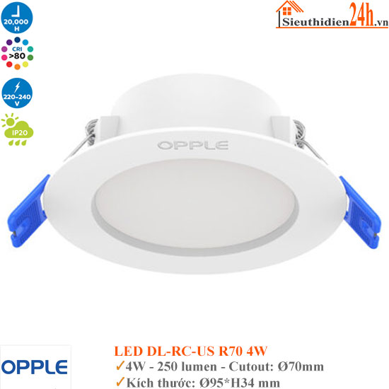 Đèn Âm Trần Opple LED DL-RC-US R70 4W