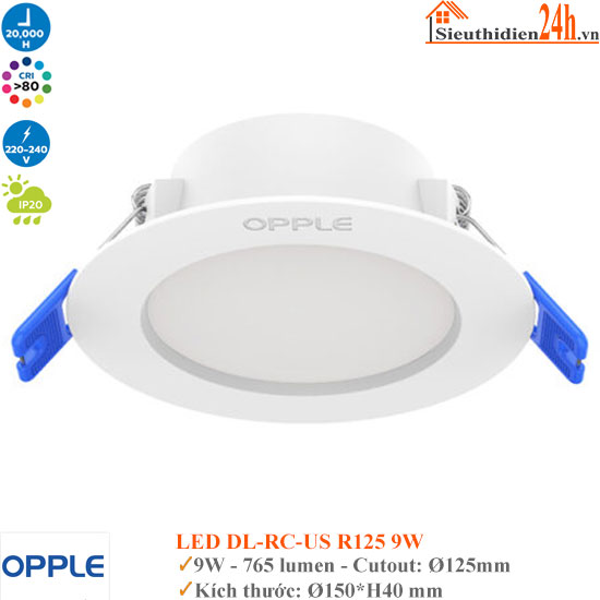 Đèn Âm Trần Opple LED DL-RC-US R125 9W