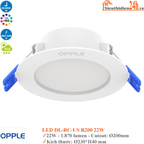 Đèn Âm Trần Opple LED DL-RC-US R200 22W