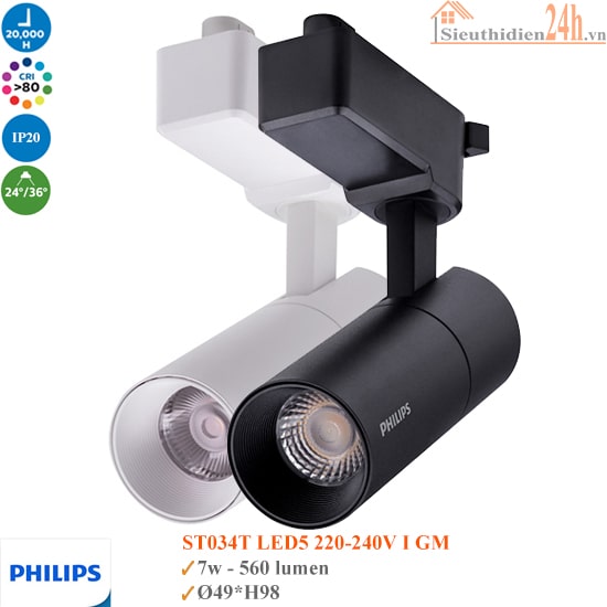 Đèn Rọi Ray Philips ST034T Led5 7w 220-240V I GM