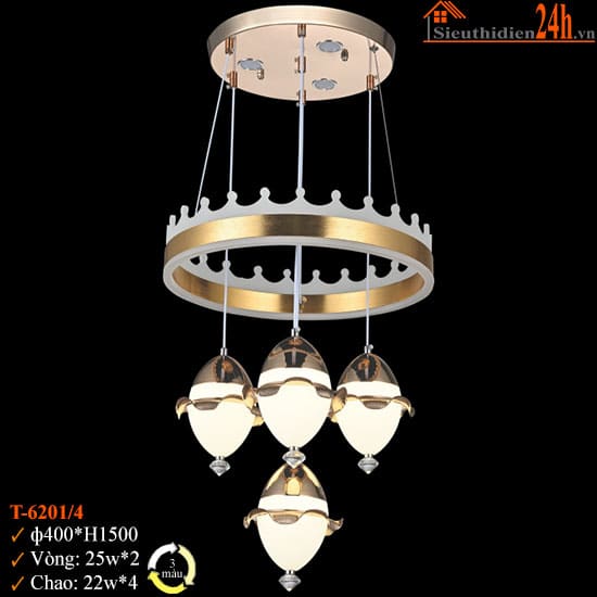 Đèn Thả Trần Euroto T-6201/4