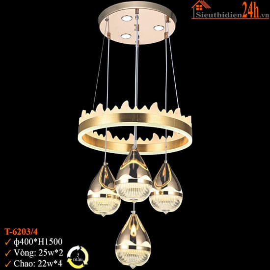 Đèn Thả Trần Euroto T-6203/4