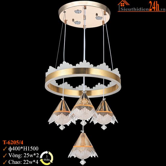 Đèn Thả Trần Euroto T-6205/4