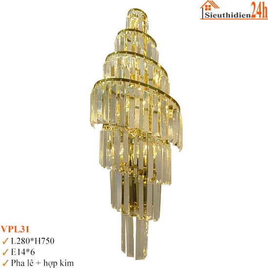 Đèn Tường Pha Lê 355 VPL-31