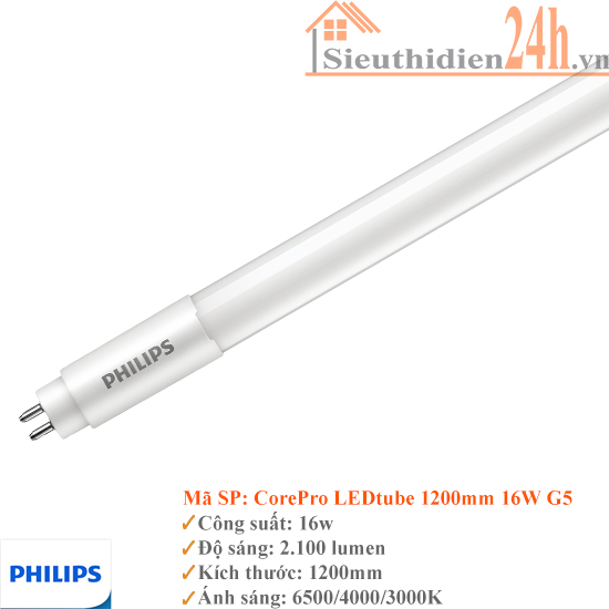 Bóng Đèn Tuýp Philips CorePro LEDtube 1200mm 16W G5