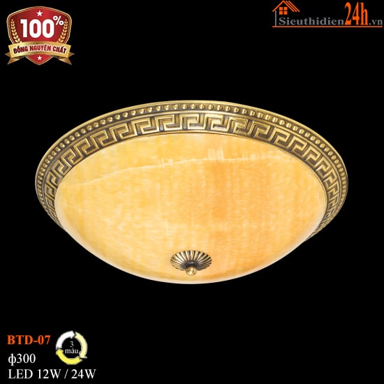 Đèn Ốp Trần Đồng Euroto BTD-07