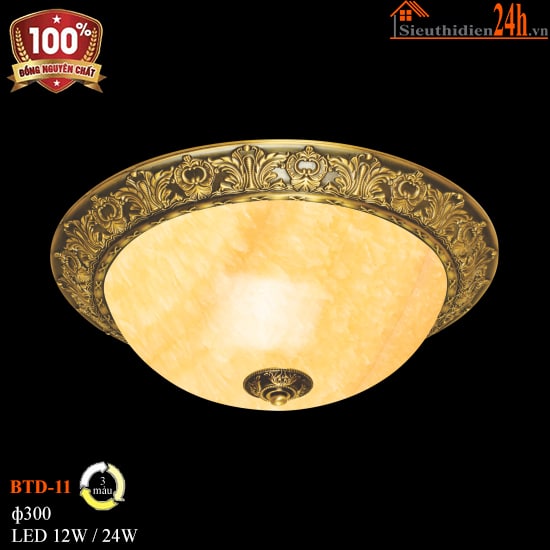Đèn Ốp Trần Đồng Euroto BTD-11