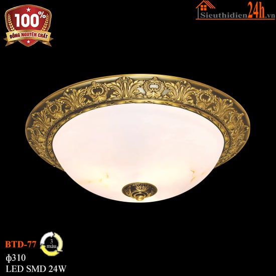 Đèn Ốp Trần Đồng Euroto BTD-77